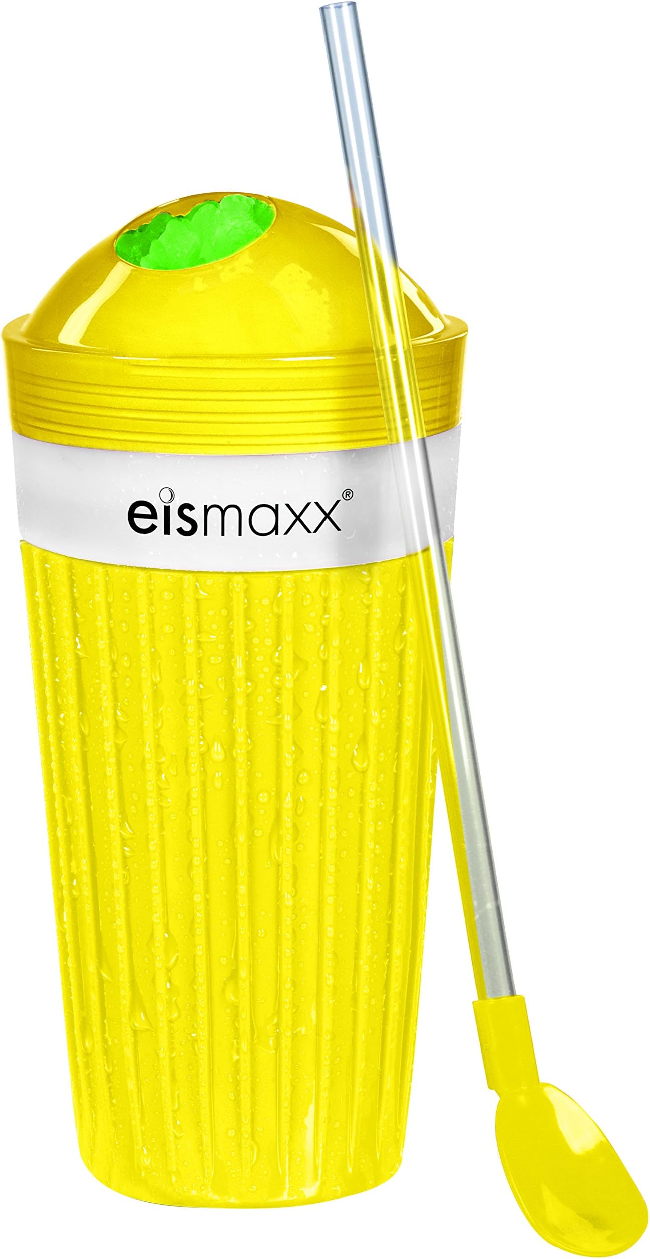 GOURMETmaxx Slush Cup with lid, yellow | Slush maker | Frozen Potion | 300 ml
