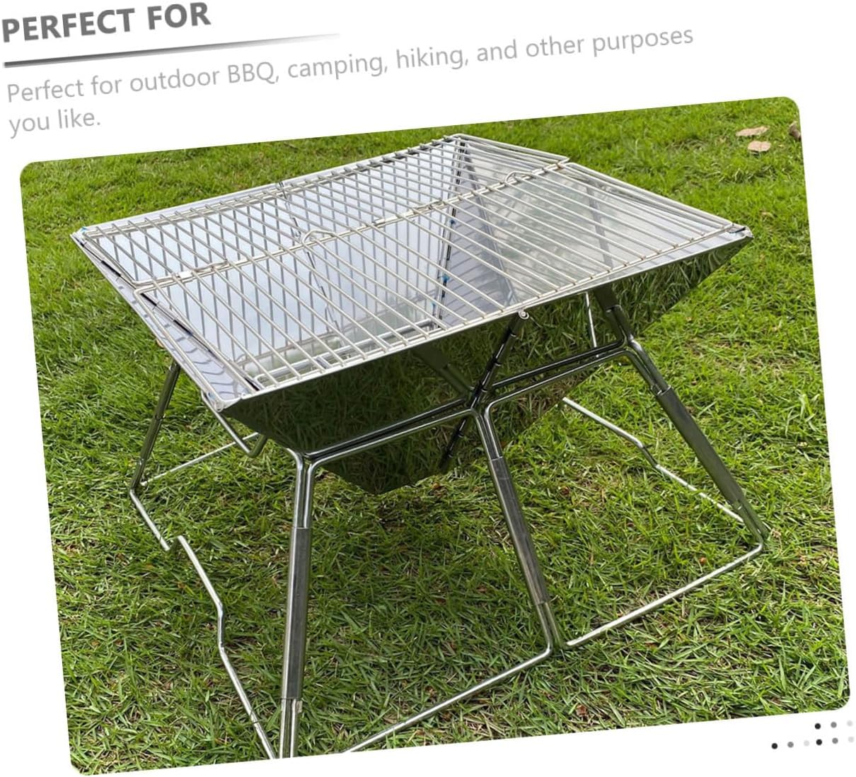 Portable Folding Barbecue Grill Camping Accessory Professional Outdoor Bbq Grill with Carry Bag for Hiking and Picnic