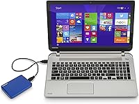 Vista 9 de Toshiba Canvio Connect II - Disco duro portátil de 1 TB, color azul (HDTC810XL3A1)