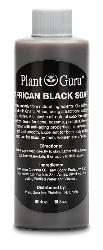 Sabonete líquido preto africano Plant Guru, 120 mL