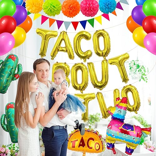 Miniatura 8 de Taco Bout - Cartel de dos globos para decoración de fiesta de cumpleaños de dos cumpleaños, fiesta de taco, fiesta mexicana, dos cumpleaños,