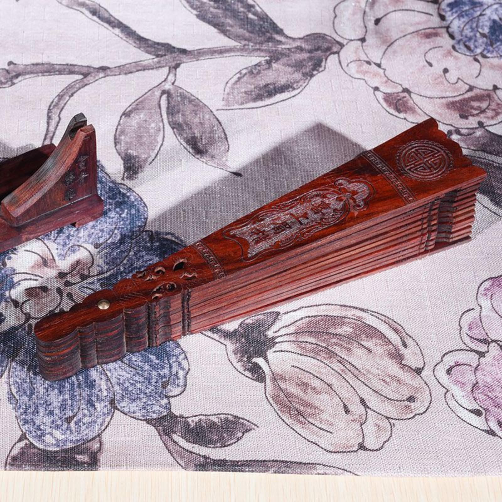 Chiński styl wydrążony rzeźba w drewnie dekoracyjny składany wachlarz, 22 cm 8,8 cala, rzeźba w antycznym stylu ozdoba rzemieślnicza