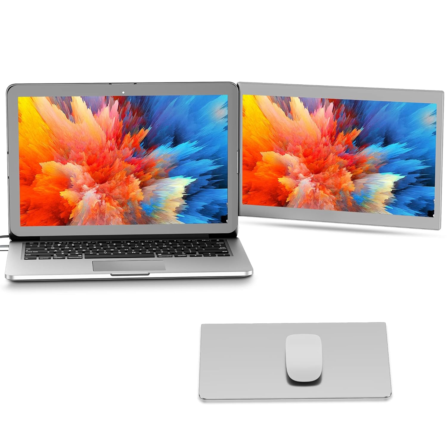 CIDETTY Portable Monitor for MacBook, 12" FHD 1080p Extender Screen for