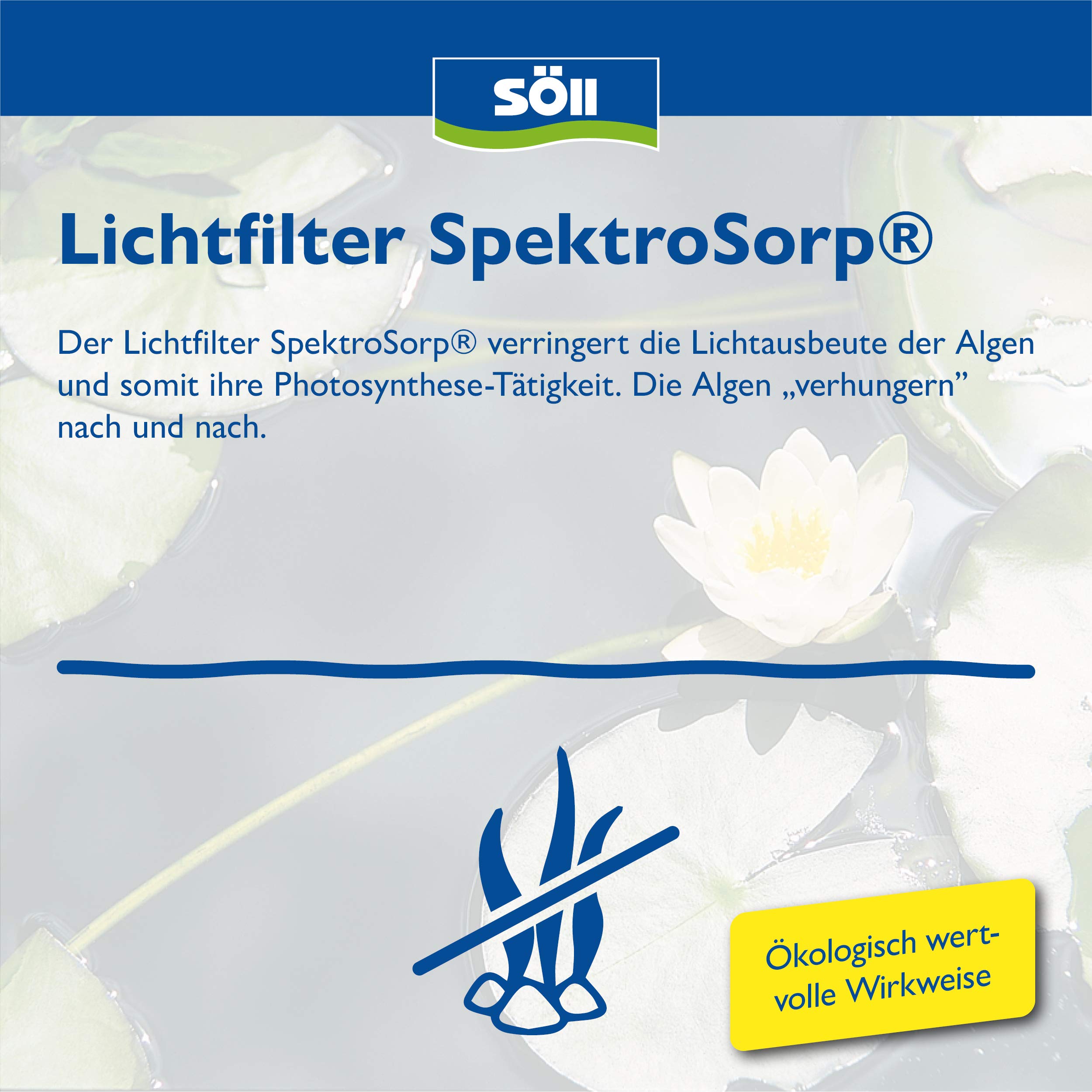 Söll AlgoSol 5 l – Algenmittel mit Lichtfilter für Teiche