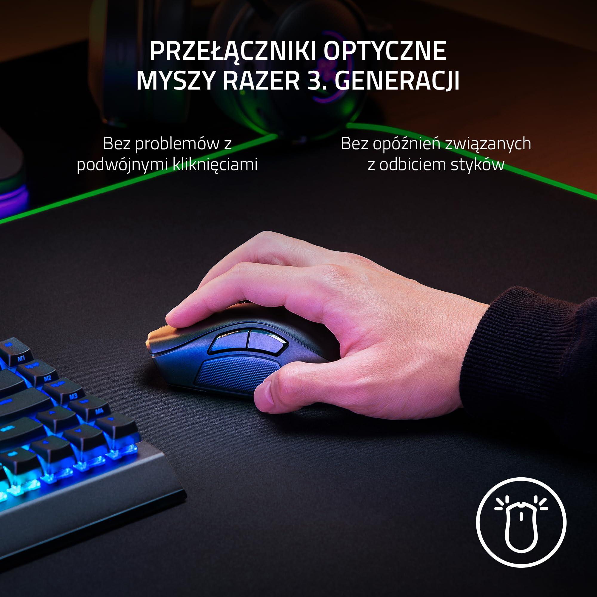 Razer Naga V2 Pro - ergonomiczna mysz do gier MMO z 16