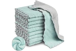 20 Pack Kitchen Dish Cloths: Unparalleled Absorbency for Effortless Dishwashing