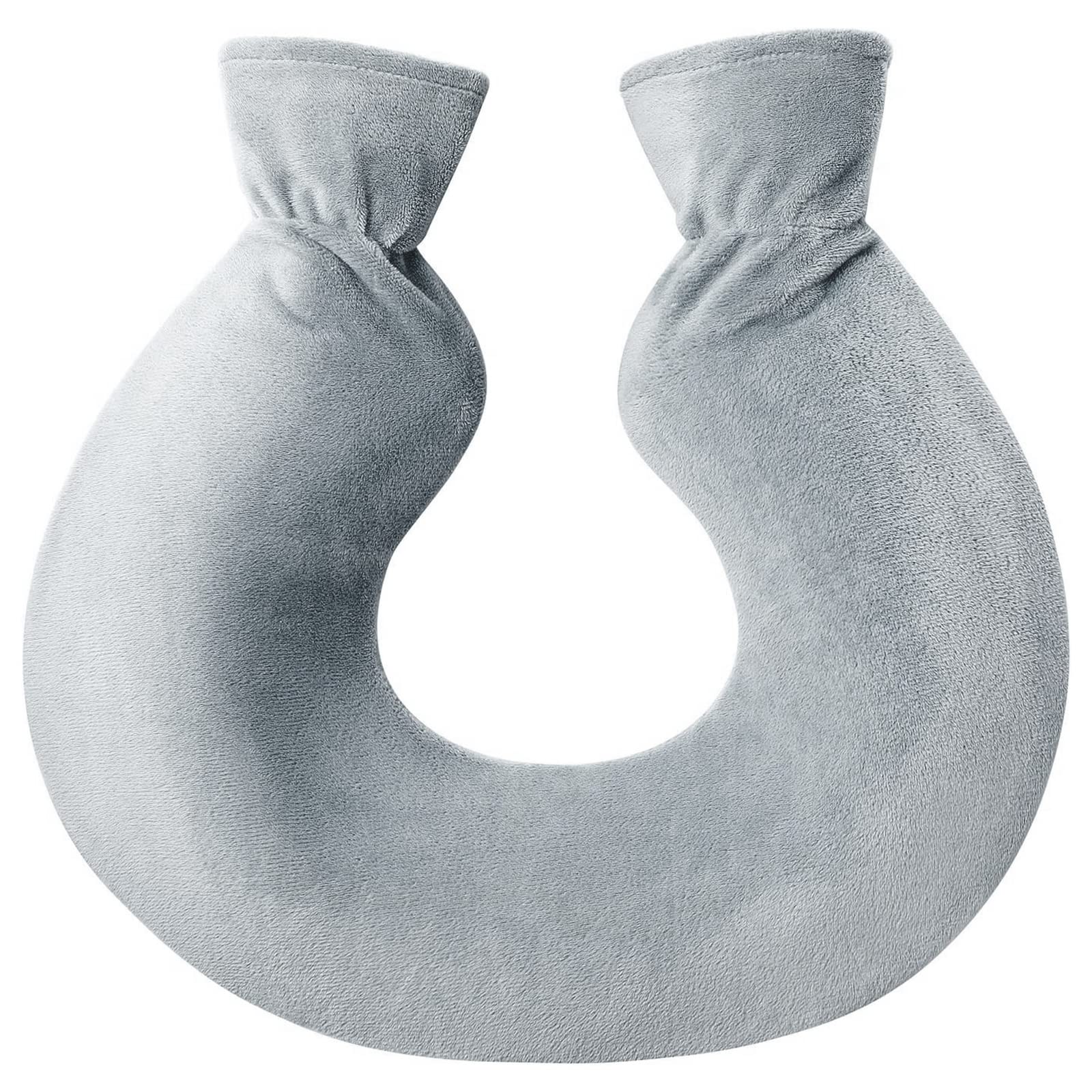 Borsa Acqua Calda Di Lusso 2 Litri, Copertura Morbida, Gomma Naturale A - Foto 3