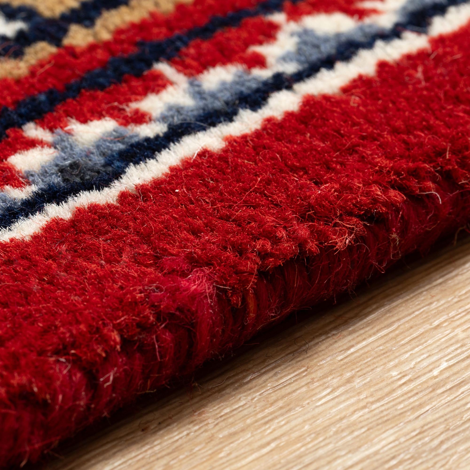 Steffensmeier Orientteppich Bidjar Royal | Orient Wohnzimmerteppich | Schurwolle | handgeknüpft mit Fransen | Rot, Größe: 60x120 cm