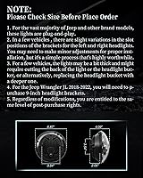 Vista 6 de HWSTAR Par de faros delanteros LED redondos 1000% brillantes antideslumbrantes de 7 pulgadas, compatibles con Jeep Wrangler JK, JKU, TJ, LJ, Chevy