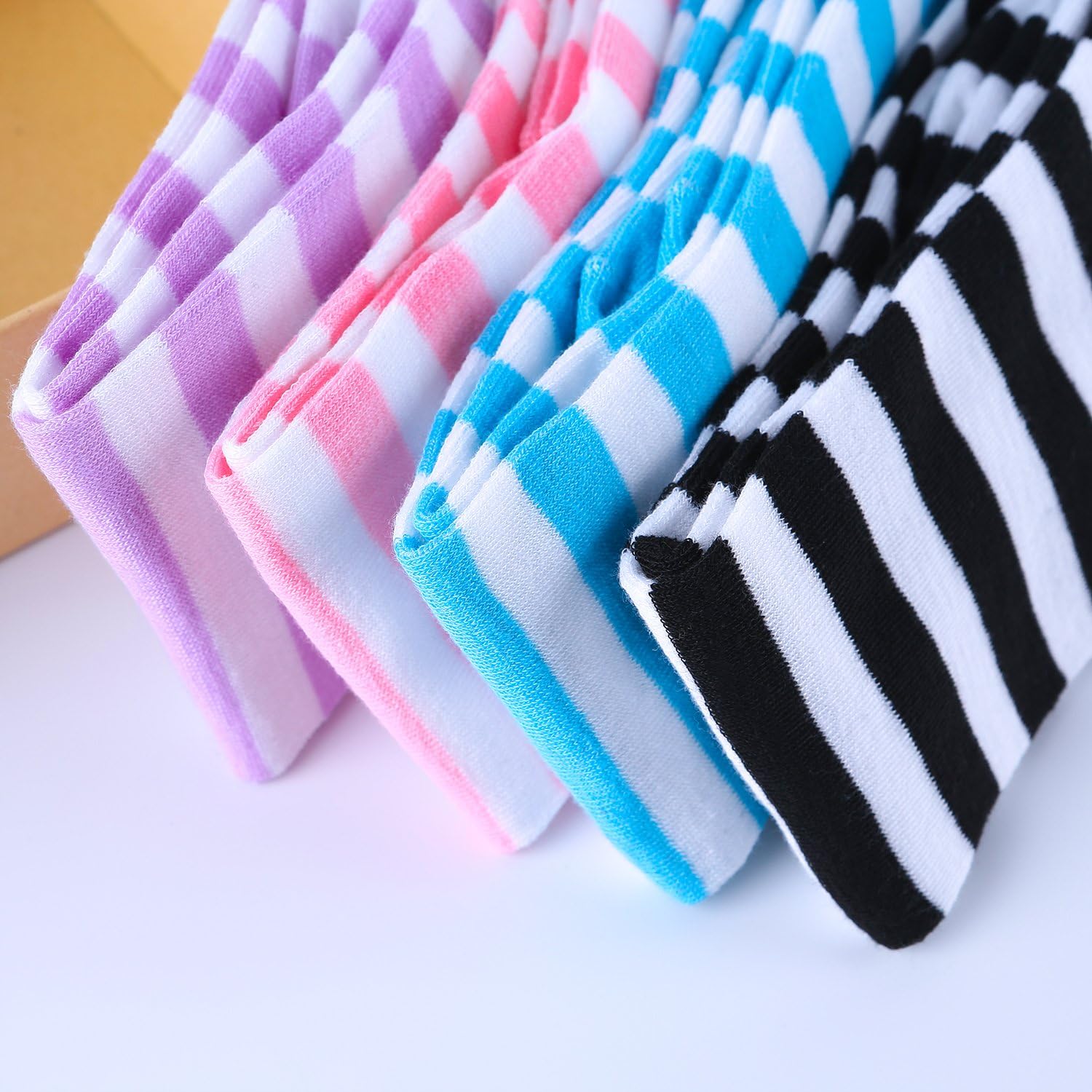 Aneco 4 Pairs Over Knee Socks High Thigh Stockings Women Boot Socks for Cosplay, Daily Wear : Clothing, Shoes & Jewelry