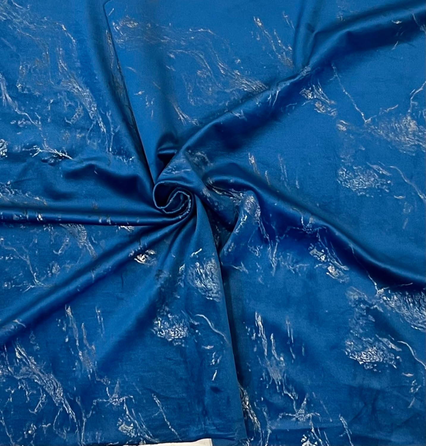 Extra long Italian Marble velvet curtains 7-25 ft long, custom made (100"Wx144"L, Cream Howlite)