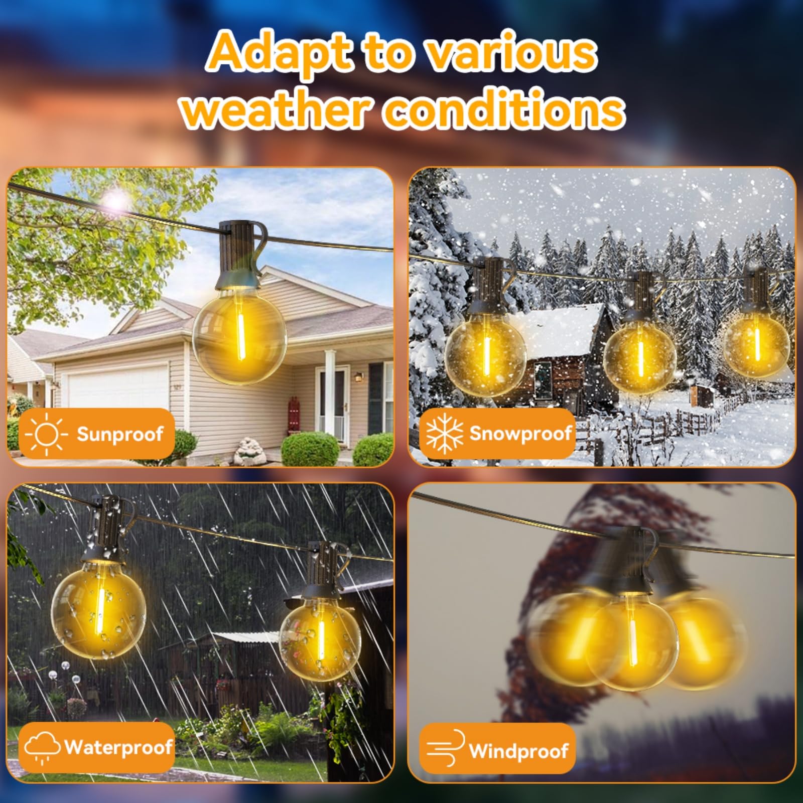 AVANLO Stringa di luci solari con telecomando, 24 m, luci da giardino con 30+2 lampadine, per matrimoni, patio, bar, feste interne ed esterne