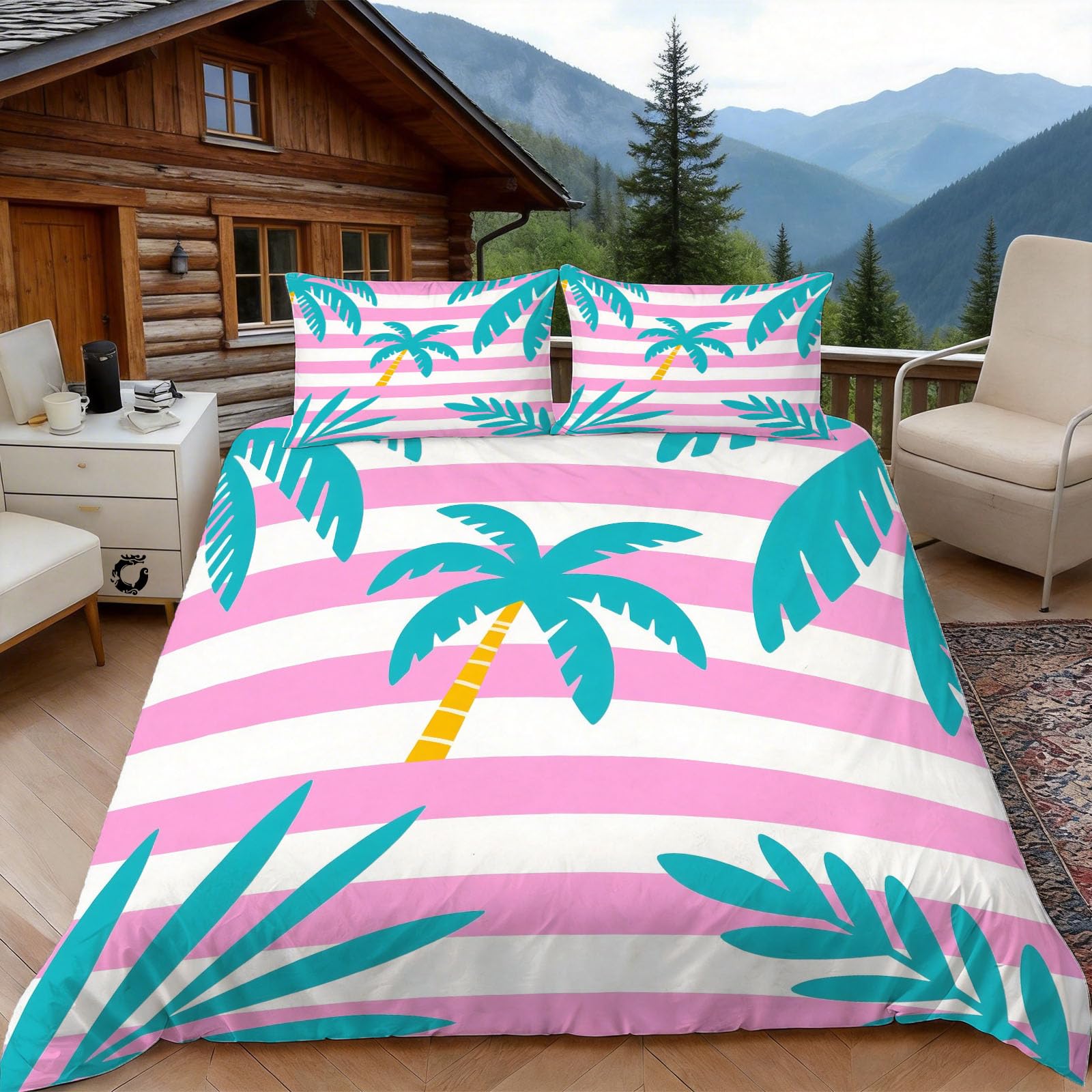 Housse de couette 140x200 cocotier pour des nuits douces et colorées