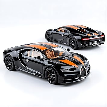 Bugatti Chiron Metal Toy Car | Pull Back Action | Openable Doors | 1:32 Scale | Boys Toy Car 3+ to 12+ Years Random Colors