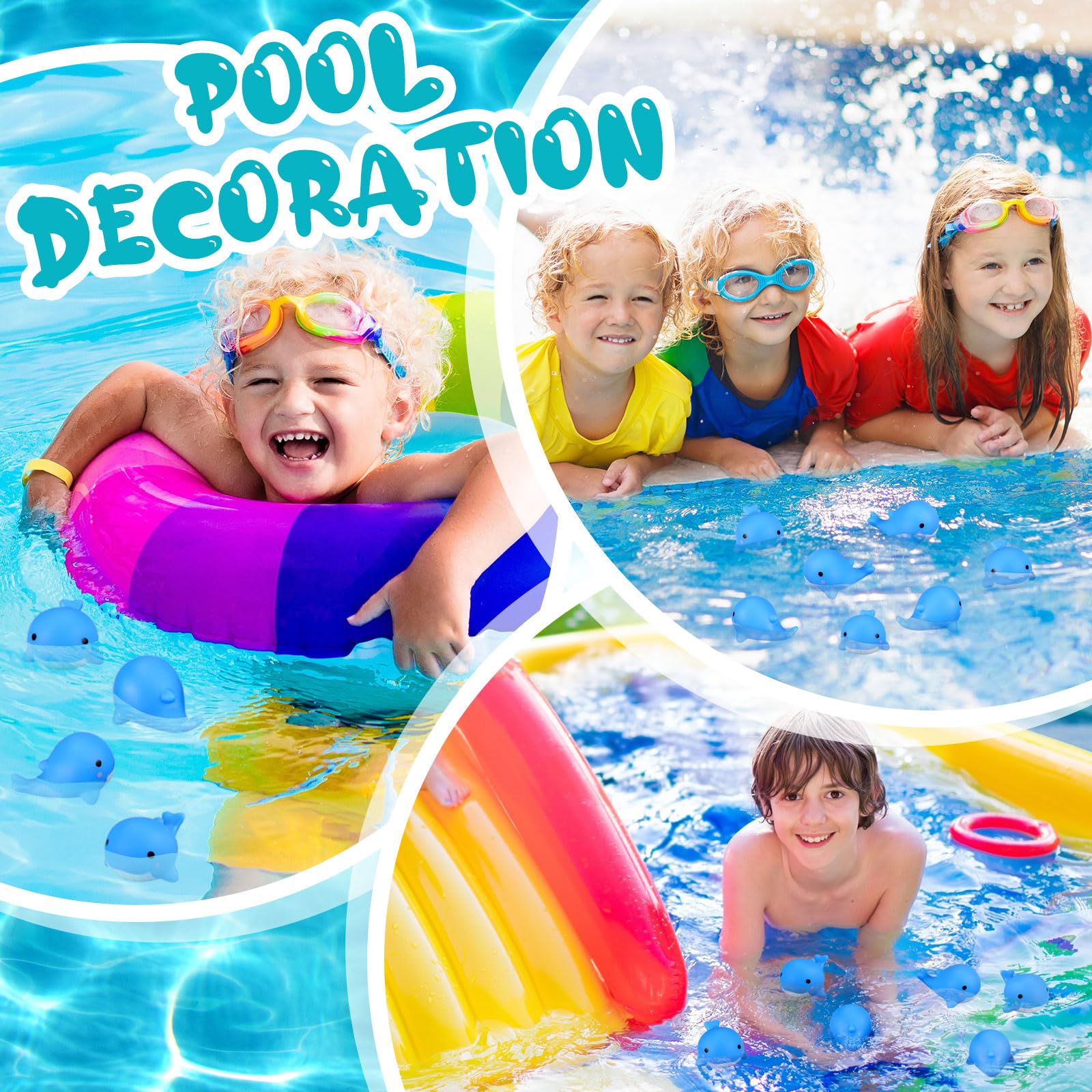 Snapklik.com : 30 Pcs Whale Rubber Bath Toys Glow In The Dark Mini Sea ...