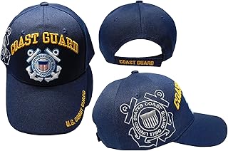 Trade Winds U.S. US USCG United States Coast Guard 1790 Anchors Shadow Navy Blue 100% Acrylic Adjustable Embroidered Cap Hat, Multi, 7 3/4
