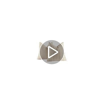 Habodd 2er Set Boho Kissenbezug 45x45 Baumwolle Leinen Kissenhülle Braun Beige Sofakissen Punkt Gestreift Strukturiert Netural Dekokissen Kissenbezüge für Sofa Wohnzimmer Schlafzimmer Outdoor Kissen – Bild 8
