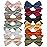 Baby Girl Hair Clips, 12 Pack Large Bows Barrettes Fully Lined Alligator Clip Hair Accessories for Little Girls Toddler Kids Children