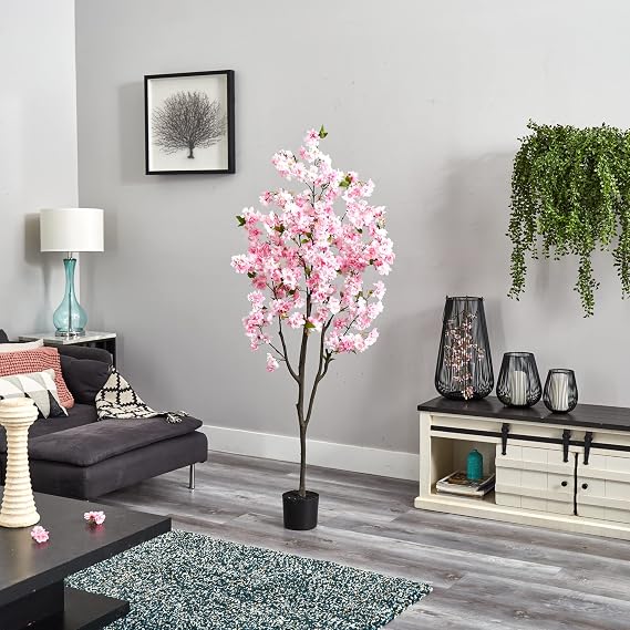 Nearly Natural 6ft. Cherry Blossom Artificial Tree