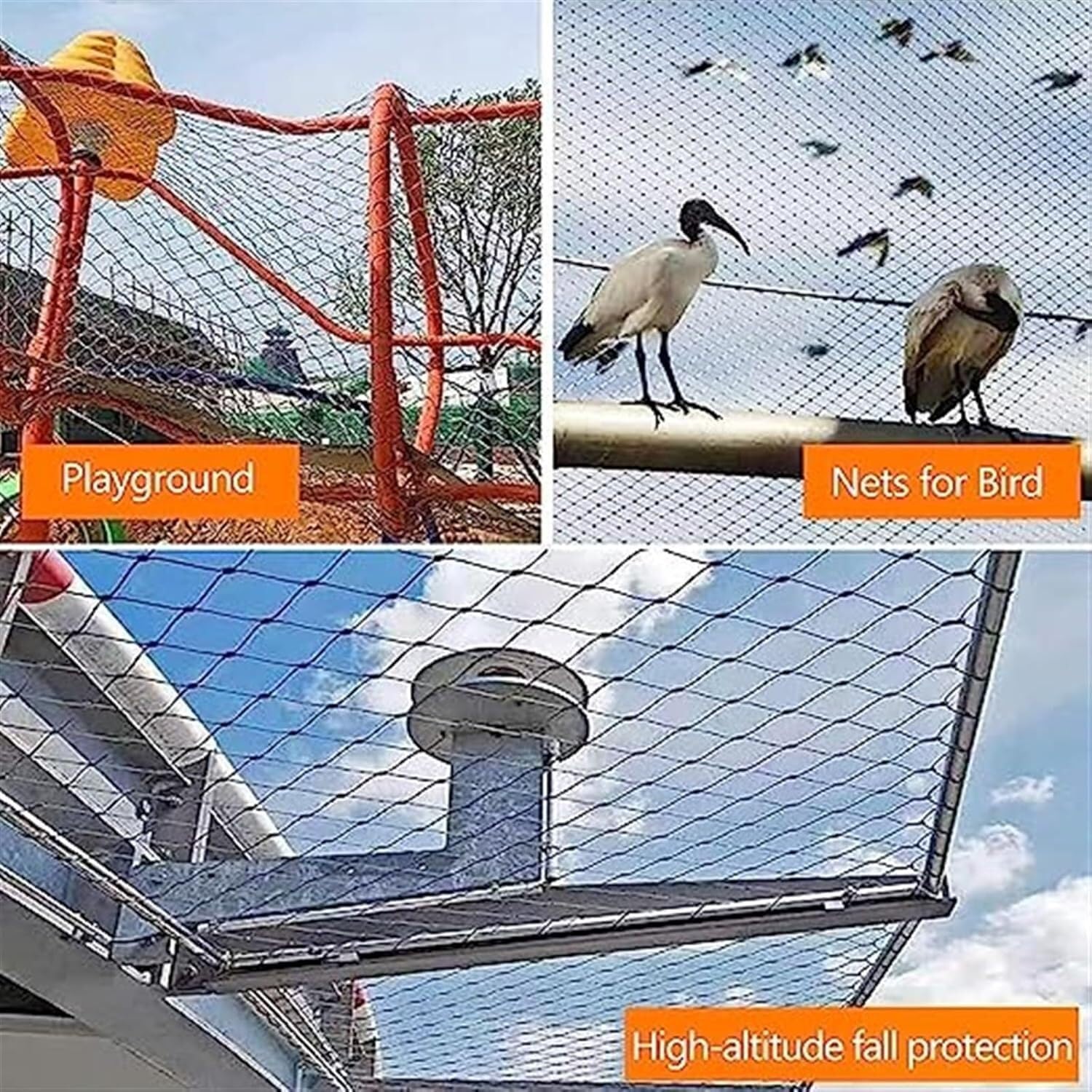 LNW Sieć ogrodowa ze stali nierdzewnej Elastyczna siatka ze stali nierdzewnej, zabezpieczająca na balkon, bariera dla zwierząt i drobiu (rozmiar: 1x1m)