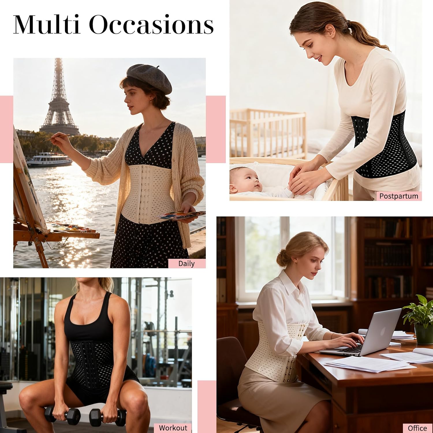 MISS MOLY Waist Trainer for Women Corset Shapewear Tummy Control Stomach Belt Waist Trimmer Belly Band Body Shaper Wrap - Image 5