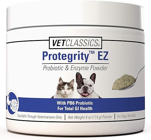 Vet Classics Protegrity EZ - Suplementos probióticos para la salud para perros, gatos, apoyo digestivo para perros, salud gastrointestinal de
