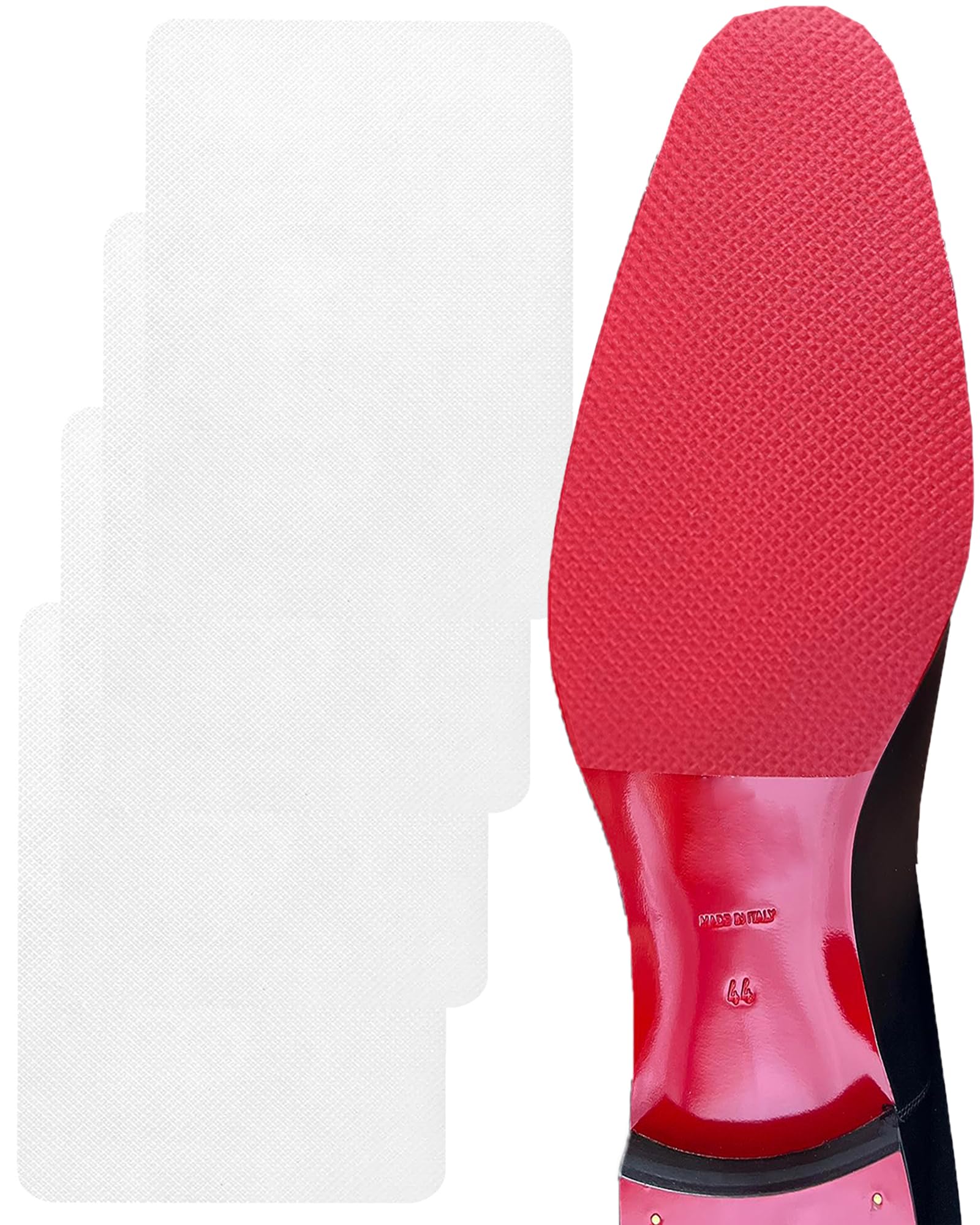 Red Bottom Shoe Protectors Compatible with Louboutin, 6x4 4PC