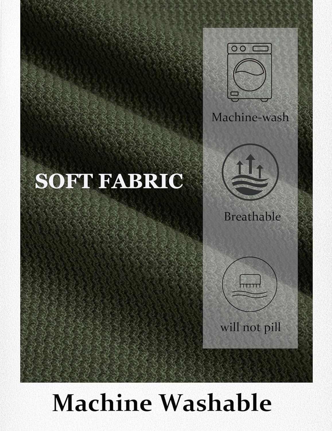 COOFANDY Mens Knit T-Shirts Casual Short Sleeve Crewneck Shirt Textured Pullover Tees - Image 3