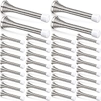 Vista 1 de Chumia Tope de puerta de resorte de 36 piezas con parachoques de goma, resorte flexible, resistente, tope de puerta de pared para el hogar, oficina