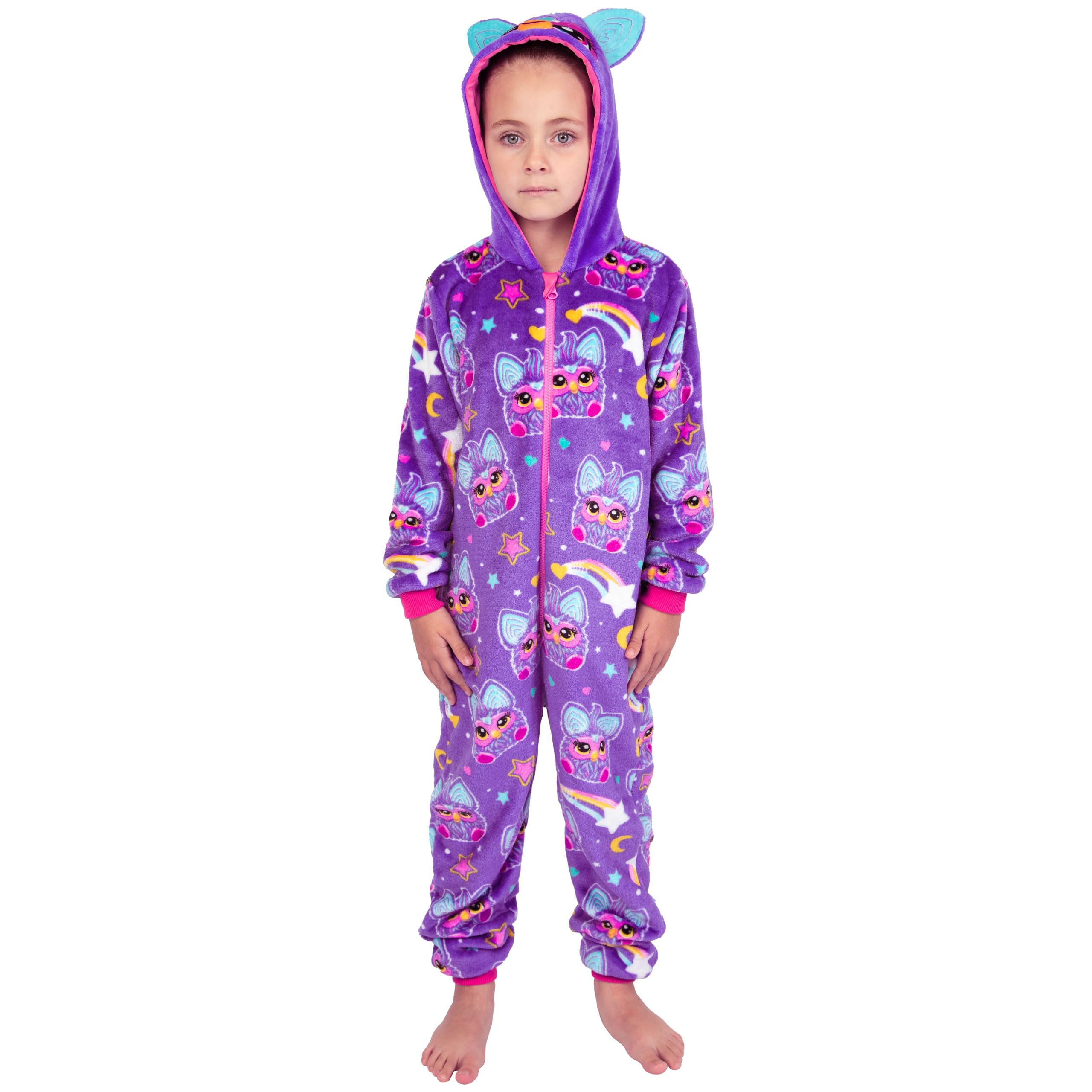 Furby Mono Pijama Niña | Pijama Polar Niña | Pijamas Polares | 4 E 10 Años