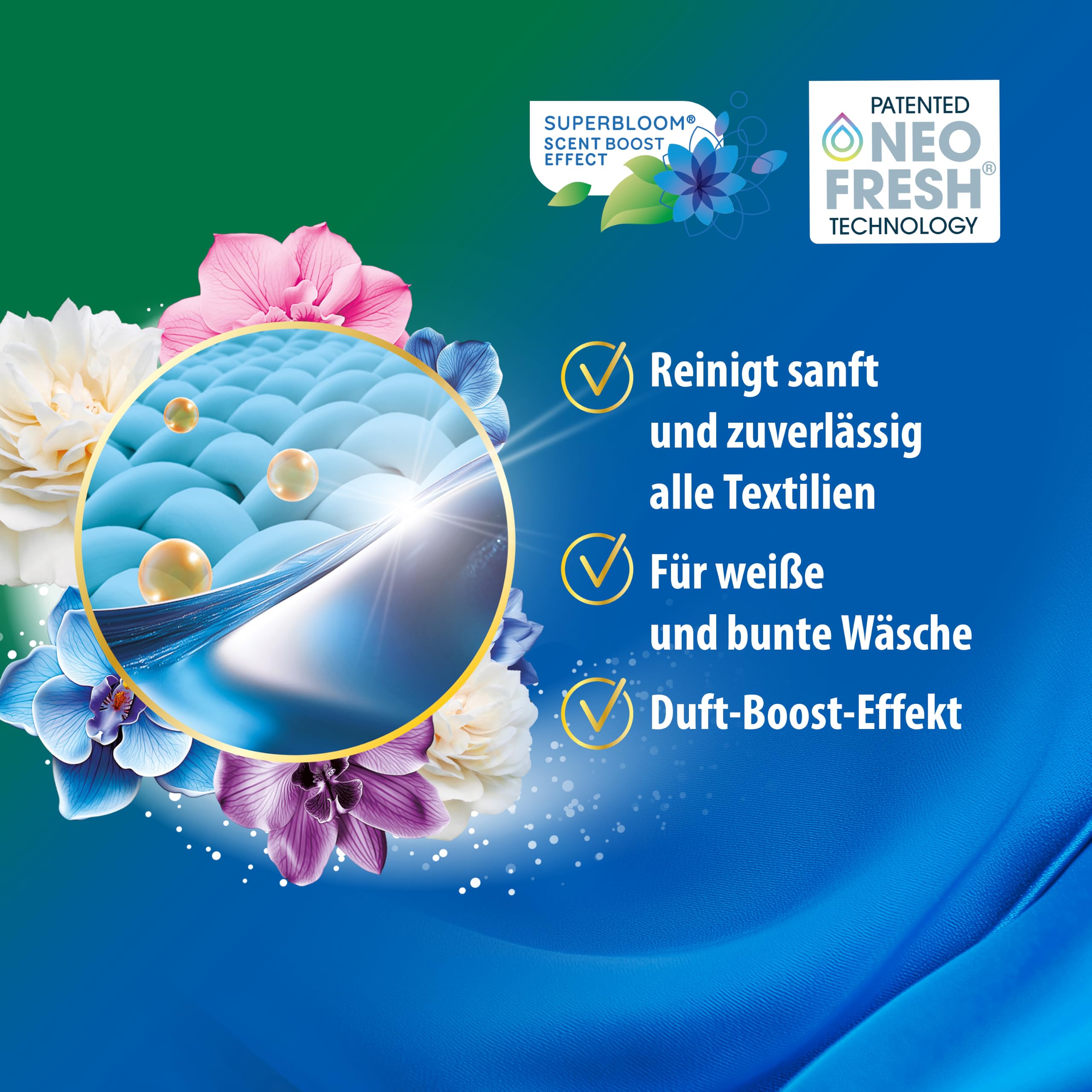 Sofin All in One Spezial-Waschmittel flüssig 1,1L 8er Set -Flüssigwaschmittel für weiße, bunte & schwarze Textilien, Langanhaltende Frische & angenehmer Duft
