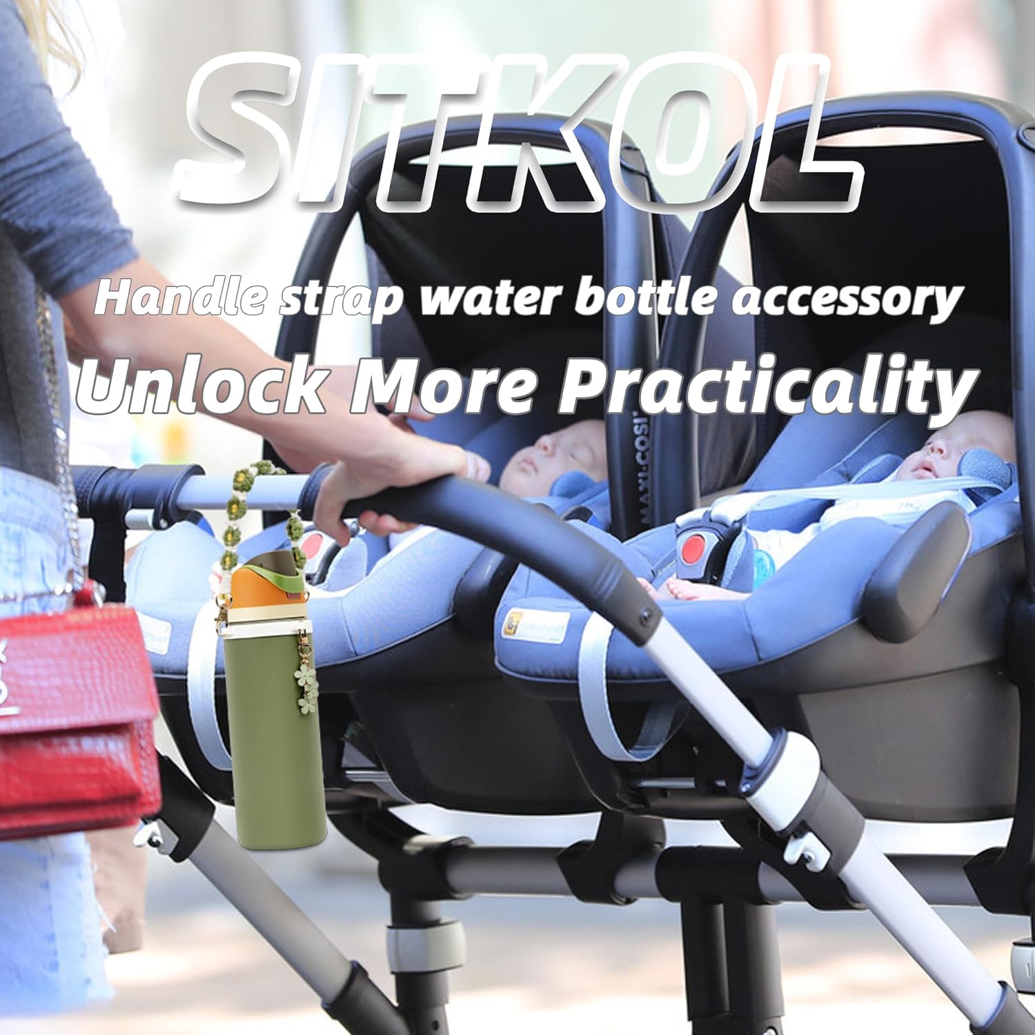 Handle Strap and Charm Set for Owala Water Bottle 24 oz, 32 oz, 40 oz, Owala Kids, Owala Coffee Tumbler, Owala FreeSip – Includes Handle Strap, for Owala Accessories & Stanley Cup Accessories - Image 6