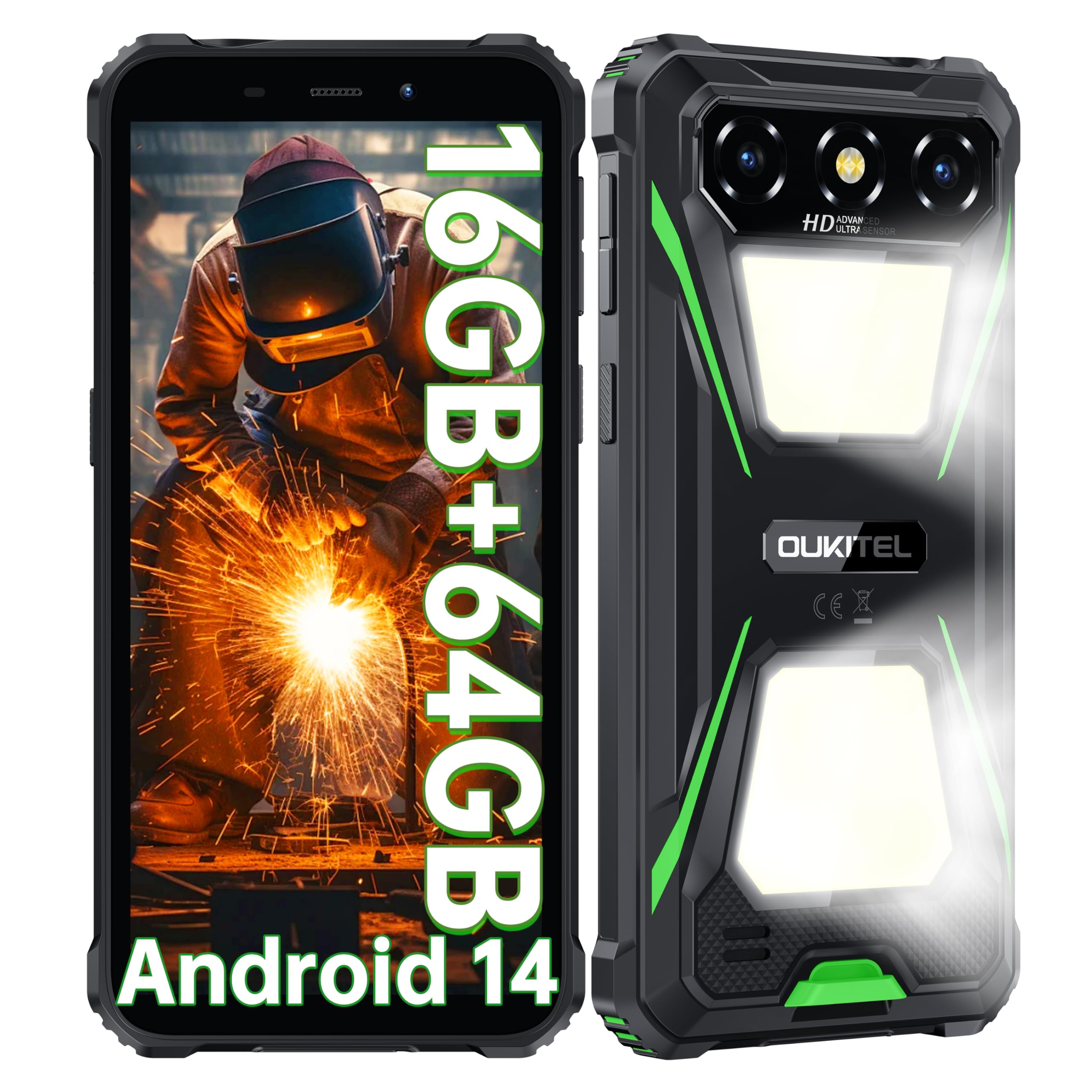 Amazon.com: OUKITEL G5 Rugged Phone Unlocked - 16GB+64GB (1TB TF