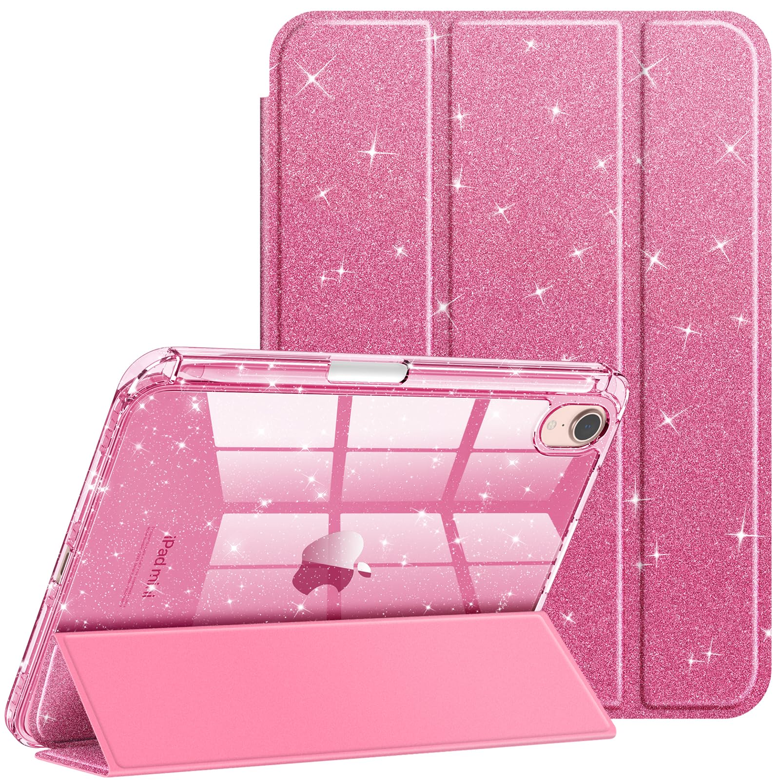Funda Fintie Híbrida Para IPad Mini 7 (2024) Y IPad Mini 6 (2021) – Protección Antigolpes Con Soporte Para Apple Pencil Y Función Atril