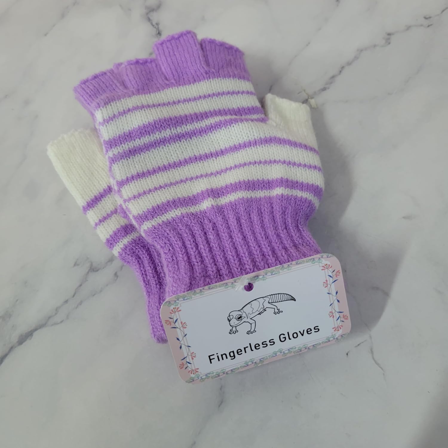 Fingerless gloves – Soft Knit Half Finger Gloves with Thumb Hole