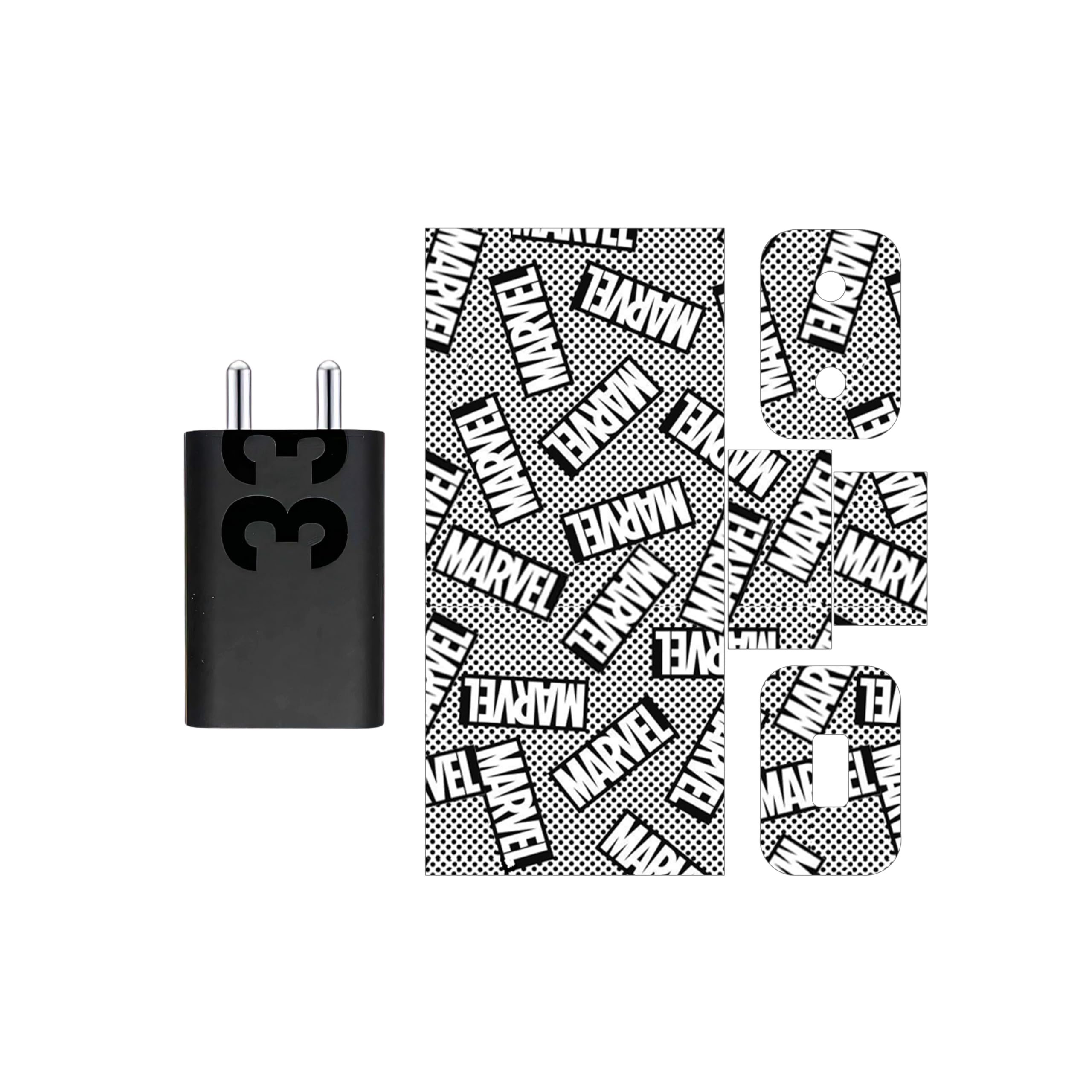 Compatible for Motorola Moto Charger (33W) - Charger/Adapter Skin Wrap (Skin-1) (78)-image-38