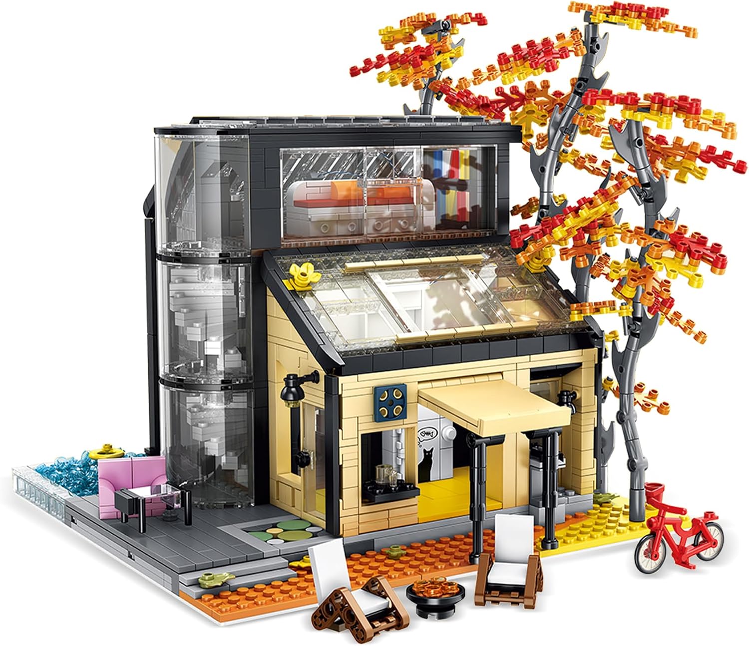 Oichy Flower House Building Set, Botanical Garden Building Toy, Romantic Greenhouse Model Kit, Christmas Birthday Gift for Adults and Girls (2397PCS)