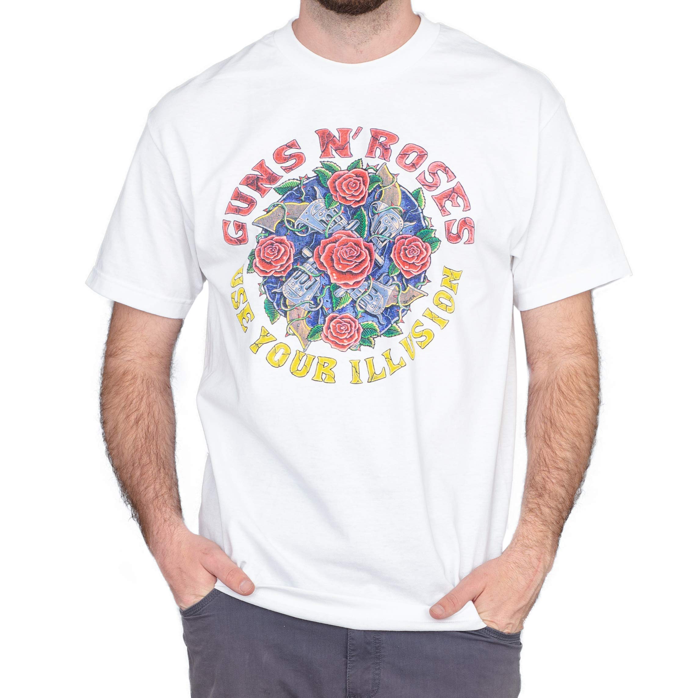 Bravado Guns n' Roses Use Your Illusion T-shirt pour adulte Blanc