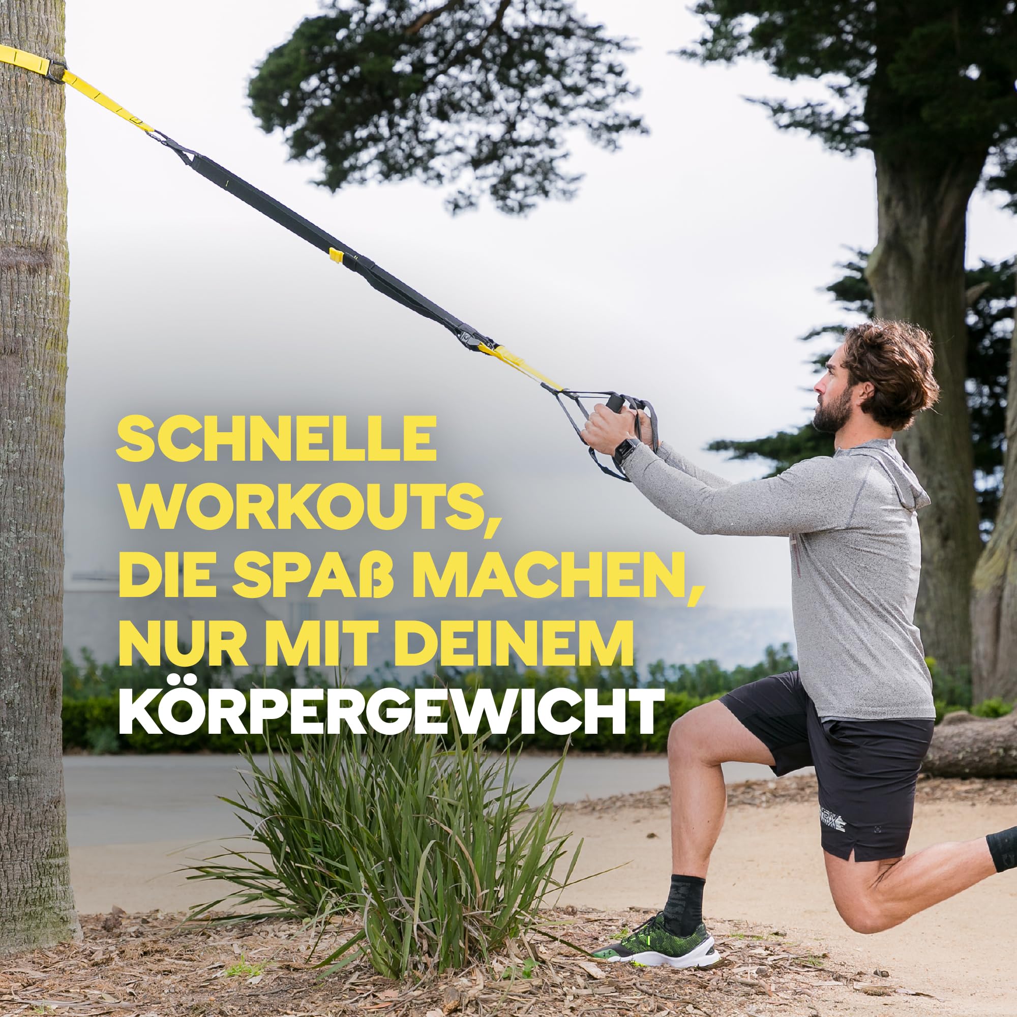 TRX ALL-IN-ONE Fahrwerkstraining: Bodyweight Resistance System | Ganzkörpertraining für Zuhause und Reisen