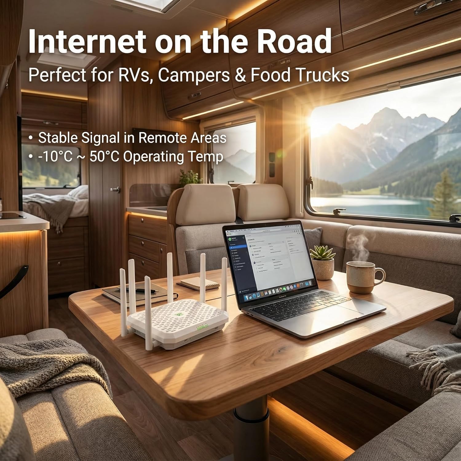 InHand Networks 5G Router BE4200 WiFi 7 Cellular Router,Certified by Verizon,AT&T,T-Mobile,Dual SIM Failover, AI-Driven Cloud Managed,2x2.5GbE Ports,Internet for RV,Mobile Business,Rural Home & Office