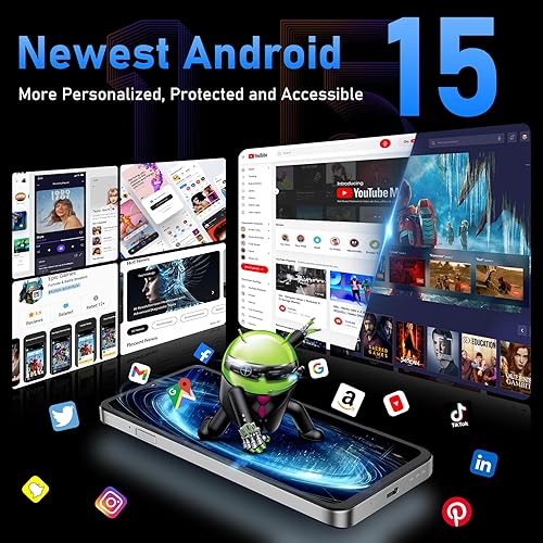 Miniatura 3 de OUKITEL C59 Android 15 teléfono celular desbloqueado 2025-10000mAh batería, pantalla de 6.88 pulgadas, 16 GB +128 GB/TF 1 TB, linterna de 120 LM