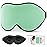LitBear Sleep Mask for Side Sleeper Women Men, Eye Mask for Sleeping Light Blocking, 3D Contoured Cup Sleeping Mask, Soft Breathable Sleep Eye Mask with Adjustable Strap for Flight, Mint Green