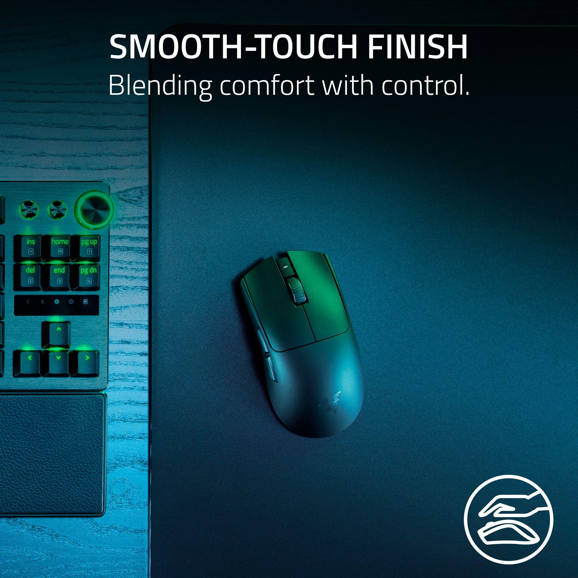 Razer Ratón inalámbrico para Juegos Viper V3 Pro SE: Ligero 54g - Dongle de Voz 1K - Sensor óptico de 35K dpi - Interruptores ópticos Gen3 - Forma simétrica - 8 Controles programables - 95 Horas