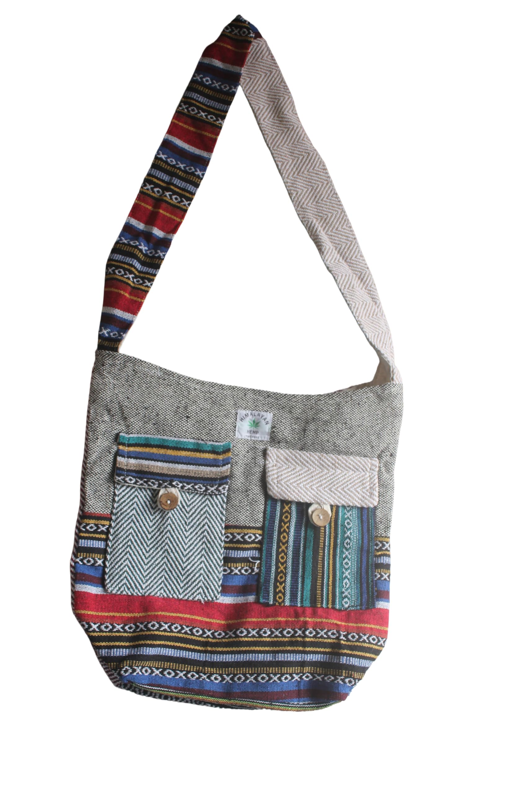 Sling Bag for Men & Women| Bohemian Crossbody Sling Bag | Shantiniketan Cotton Boho side Bag | Hemp Jhola bag for Men & Women | Casual Shoulder bag for men and women College bag.-picture-29