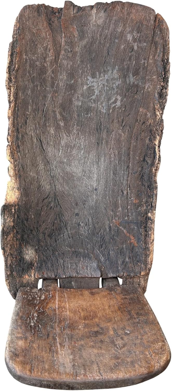 Hand Carved Senufo Stargazer Chair | Vintage African Folding Chair