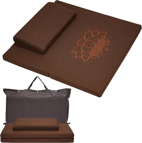MYOYAY Meditation Cushion Set with Washable Cover