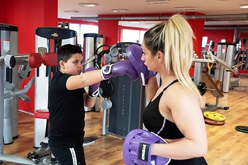 Miniatura 4 de Kruzak - Guantes de boxeo para niños de 5 a 10 años de entrenamiento, sparring, kickboxing, Muay Thai, artes marciales y lucha de MMA, entrenamiento