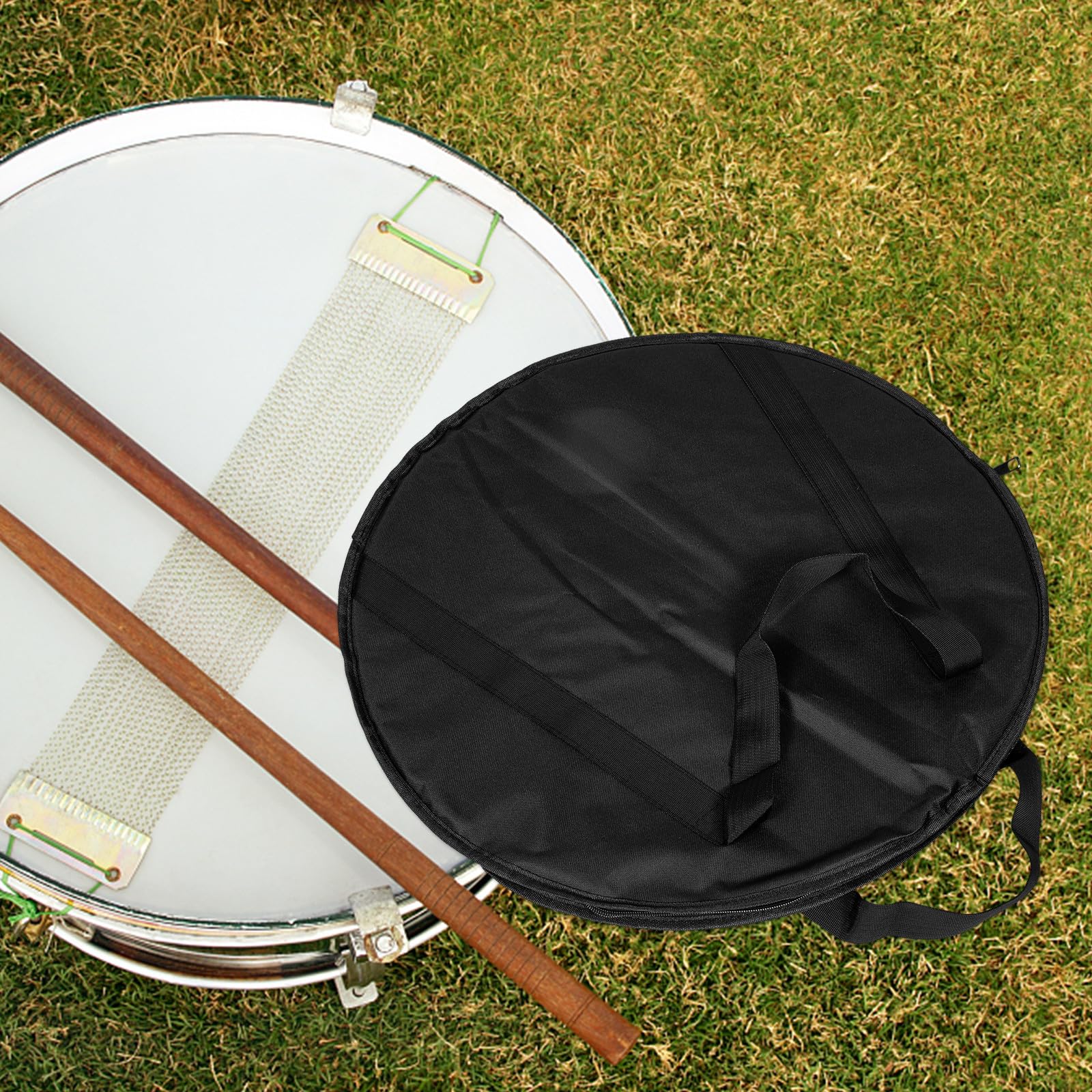 STOBAZA Bolsa para Platillos de Batería y Resistente al Desgaste, de Algodón Negro, Adecuado para Transporte y Viaje de Accesorios de Percusión
