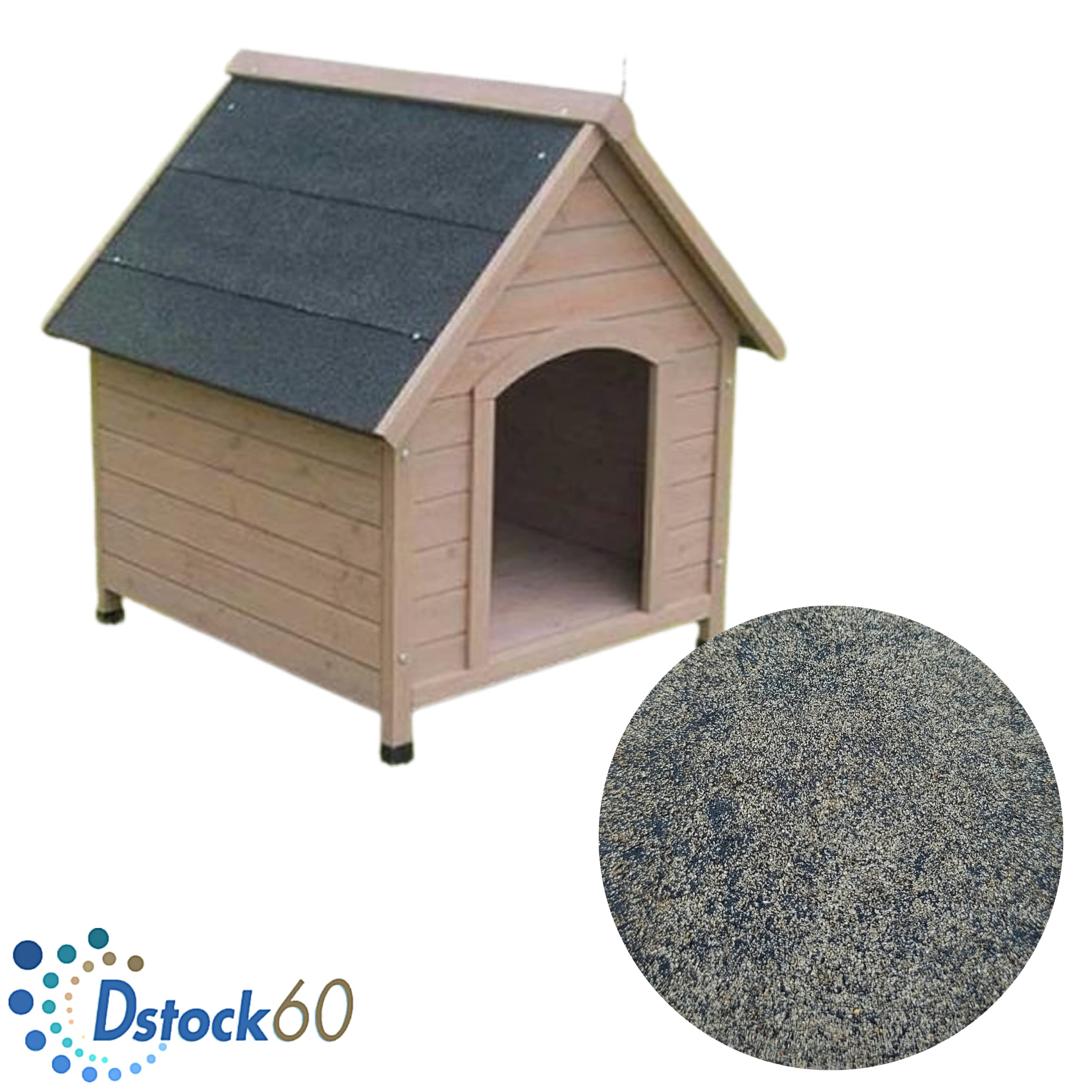 Subcapa betún negro arenado Rollo 10 m x 1 m - Impermeabilización techo, cabaña