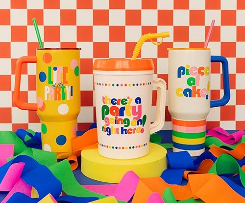 Miniatura 5 de ban.do Vaso de plástico de 32 onzas con asa y tapa, vaso grande con pajilla, bonita taza de hospital, jarra de agua sin BPA, taza de camionero para